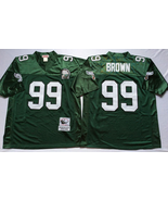 Men&#39;s Jerome Brown #99 Stitched Jersey Green - $59.00