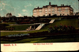 High School, Branch Brook Park, Newark NJ- VINTAGE Postcard 1908 BK67 - £3.89 GBP