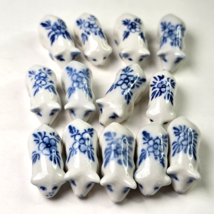 13 Vintage Delft Holland Blue White Baby Pig Figurine Animal Porcelain S... - $55.00