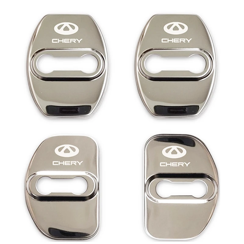 Auto Car Door Lock Cover Emblems Case Stainless Steel For Chery Tiggo 7 ... - $63.55