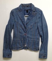 Marc Jacobs Denim Blazer Jacket Size 4 100% Authentic Orig $895 Neiman Marcus - £115.07 GBP