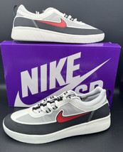 Nike SB Nyjah Free 2 Men&#39;s Athletic Sneaker Black Grey Red BV2078 002 Si... - £93.42 GBP