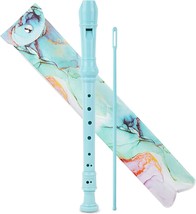 Recorder Instrument For Beginner Kids Adults,8-Hole, 2-Blue Green Splash-Ink - $41.99