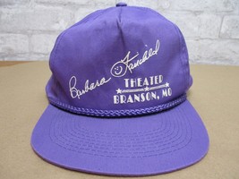 Branson Missouri Theater Trucker Hat Rope Brim Cobra C Aps 80s 90s Vintage Purple - £13.26 GBP