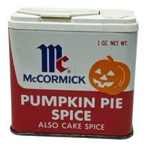 Vintage McCormick Pumpkin Pie Cake Spice tin Jack O Lantern Kitchen 1 oz... - £51.51 GBP