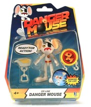 1 Count Jazwares Zip Line Danger Mouse Ready For Action Figure Age 4 Years & Up