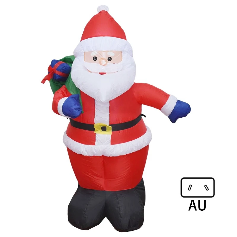 120cm Inflatable Christmas Santa Claus with LED Light Glowing Blow Up Giant Mode - £147.80 GBP