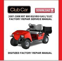 2007-2008 CLUB CAR XRT Gasoline / Elec Utility Cart Service Repair Manual - £15.73 GBP