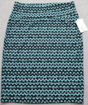 LuLaRoe Cassie Skirt Womens XL Multicolor Chevron Stretch High Waist Pull On - $23.09