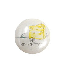 The Big Cheese 2&quot; Pin Button Sandra Boynton Mouse Design - $10.72