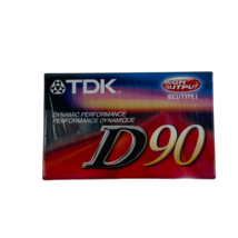 TDK D90 Audio Cassette Tapes 90 Minutes High Output NEW - £3.15 GBP