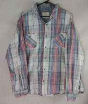 Weatherproof Vintage Plaid Men&#39;s Long Sleeve Shirt Size 3XL - $12.60