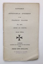 Raphael&#39;s Astronomical Ephemeris on the Planets Places 1887 2nd E 1890 London - £62.90 GBP