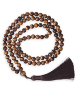 Tasbih Yellow Tiger Eye 8mm Bead Stone - 99 Prayer Beads with Dark Brown... - $39.68 CAD