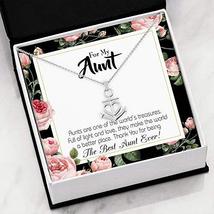Express Your Love Gifts Best Aunt Ever Aunt Gift Aunt Jewelry Anchor Necklace St - £27.82 GBP