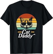 Cat Daddy Vintage Eighties Style Gifts Cat Retro Distressed T-Shirt - £12.59 GBP+