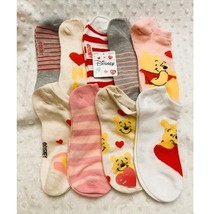 Disney Winnie-the-Pooh Women&#39;s Valentine 9pk Low Ankle Socks-NEW - £15.89 GBP