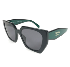 Prada Sunglasses SPR15W 1AB-5Z1 Black Green Butterfly Frames with Gray Lenses - £172.96 GBP