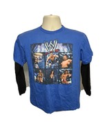 2011 WWE Boys Large Blue Long Sleeve TShirt Cena HHH Randy Orton Underta... - $278.55 MXN
