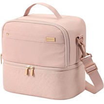 Lunch Bag For Women, Insulated Two Separate Compartments Lunch Box With ... - £31.31 GBP