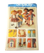 Vtg Simplicity Sewing Pattern 9137 Rag Doll Set with Transfers - $6.99