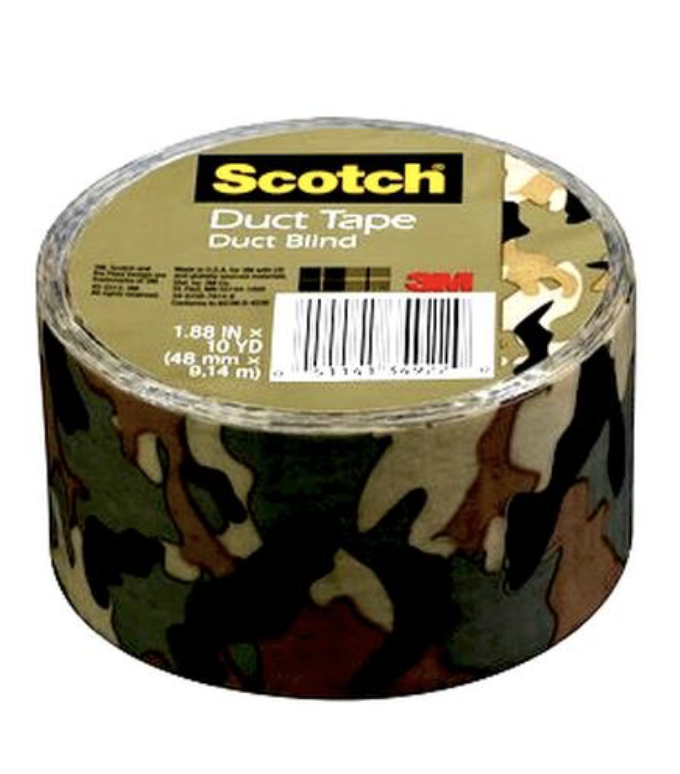 Scotch Duct Tape, Duct Blind (Hunter, Green, Camoflauge), 1.88&quot; X 10 Yards - $12.79