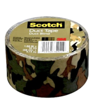 Scotch Duct Tape, Duct Blind (Hunter, Green, Camoflauge), 1.88&quot; X 10 Yards - £10.05 GBP