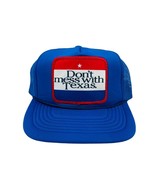 Vintage Don’t Mess With Texas Patch Trucker Snapback Hat Cap - £17.02 GBP