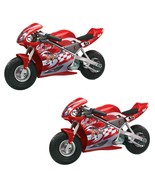 Razor Pocket Rocket Kids Mini Bike Ride On Electric Motorcycle, Red (2 Pack) - $979.99