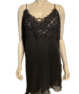 Mystique Intimates Women&#39;s Lace Trimmed Chemise Black 2X NWT - €44,81 EUR