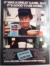 1983 Alka-Seltzer Color Ad It Was A Great Game, But It's Good To Be Home - $7.99