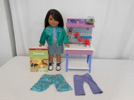 American Girl Doll Luciana&#39;s MAKER STATION + Luciana 18&quot;  Doll + Outfits - £79.55 GBP