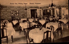 Main Dining Room, Dorset Inn - Dorset, Vermont-1940 RPPC POSTCARD BK57 - £4.66 GBP