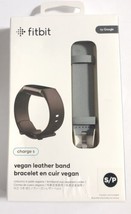 Fitbit Charge 5 Vegan Leather Small Gray Band Genuine OEM Replacement Band NEW - £23.32 GBP
