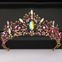 Crystal Rhinestone Crown and Tiaras Wedding Accessories Crown Hair Accessories F - £28.58 GBP