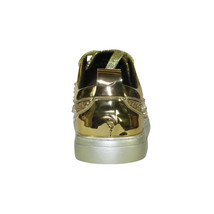 Mens Fancy Shoes By FIESSO AURELIO GARCIA, Spikes Rhine stones 2413 Gold image 6