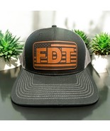 Anti Trump Hat - FDT Leatherette Badge Hat Richardon Black/Charcoal Adj.... - $26.99