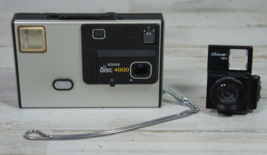Vtg Kodak Disc 4000 Film Camera + Albinar ADG Telephoto Lens Attachment + Strap - £8.67 GBP