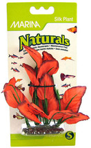 Marina Naturals Red Silk Aquarium Plant - Realistic, Maintenance-Free Silk Foreg - £7.92 GBP