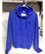 Albercrombie &amp; Fitch Muscle Pullover Hoodie Men Size M Royal Blue Thermal - $23.36