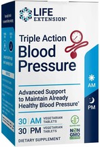 Triple Action Blood Pressure Support 60 Tablets Life Extension - £23.50 GBP