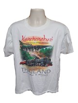 Kanchanaburi The River Kwae Bridge Thailand WWII History Adult L White TShirt - £14.21 GBP