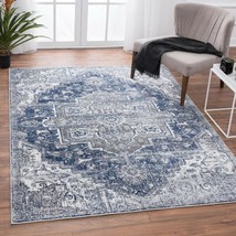 Rugs Area Rugs Carpets 8x10 Rug Oriental Living Room Large Floor Blue 8x10 Rugs⭐ - £139.80 GBP