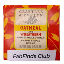 Crabtree &amp; Evelyn Oatmeal Bar Soap Triple Milled 3.5oz Face,Body,Hand - £8.50 GBP