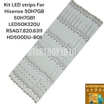 Hisense Kit LED strips For Hisense 50H7GB 50H7GB1 LED50K320U RSAG7.820.6... - £25.41 GBP