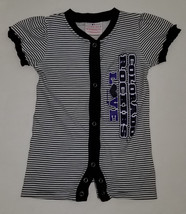 Colorado Rockies Love Black White Romper Size 12 Month Baby Girl Outfit ... - $12.82