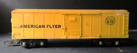 Vtg American Flyer 639 Yellow Box Car S Gauge Train - $280.22 MXN