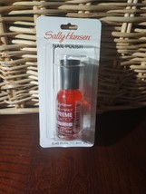 Sally Hansen Nail Polish Red Sparkle Hard As Nails Extreme Wear - $10.77