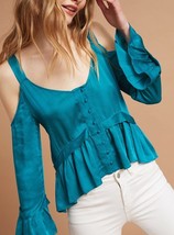 Anthropologie Bygones Open-Shoulder Blouse by Maeve $88 - NWT - £19.58 GBP