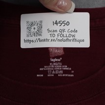 Hanes Shirt Mens XL Maroon Jaguar Softball Jagwar Attitude Short Sleeve Tee - £17.90 GBP